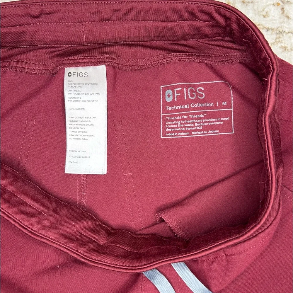 Figs burgundy high waist Zamora Jogger
Pants PO# 2443 - Picture 11 of 12